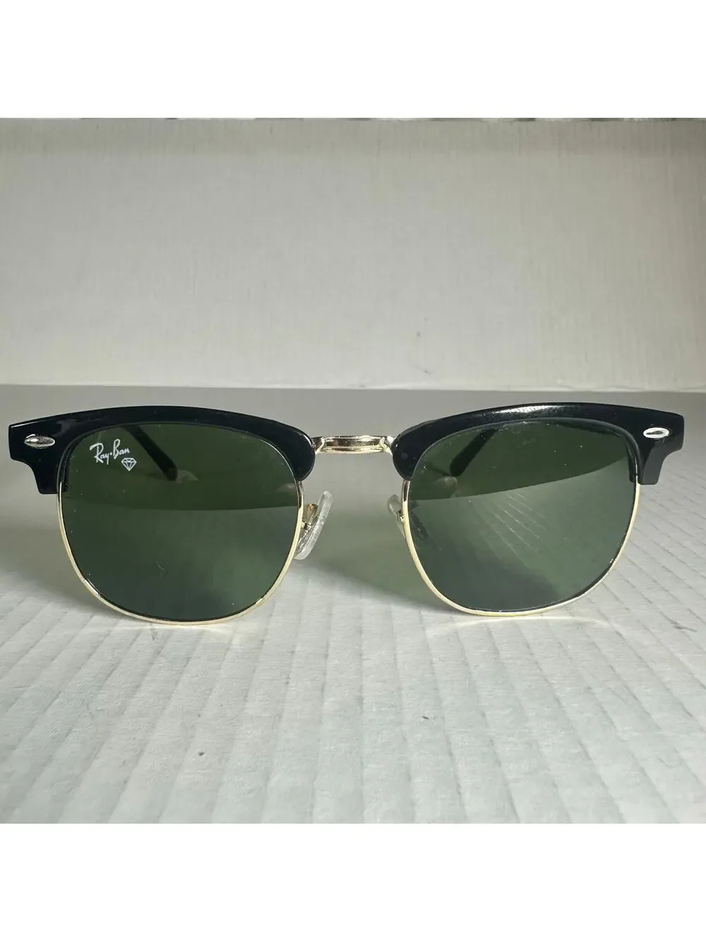 Ray-Ban Clubmaster Sunglasses Black Gold Vintage 21-145 frames only